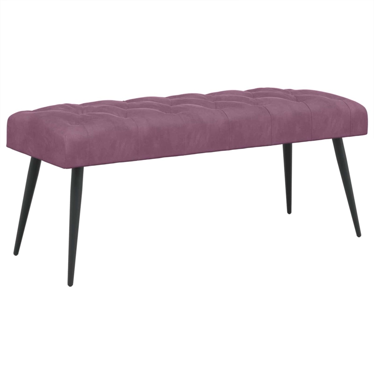 vidaXL Πάγκος με κουμπωτές επιφάνειες Μοβ 110 x 40 x 46 cm Βελούδο