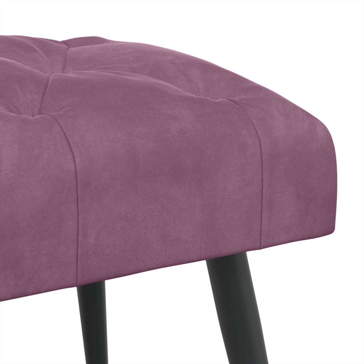 vidaXL Πάγκος με κουμπωτές επιφάνειες Μοβ 110 x 40 x 46 cm Βελούδο