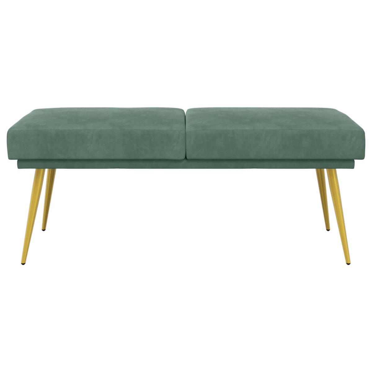 vidaXL Διπλή Επίστρωση Πάγκος Θαλασσί 120 x 45 x 46 εκ Βελούδο