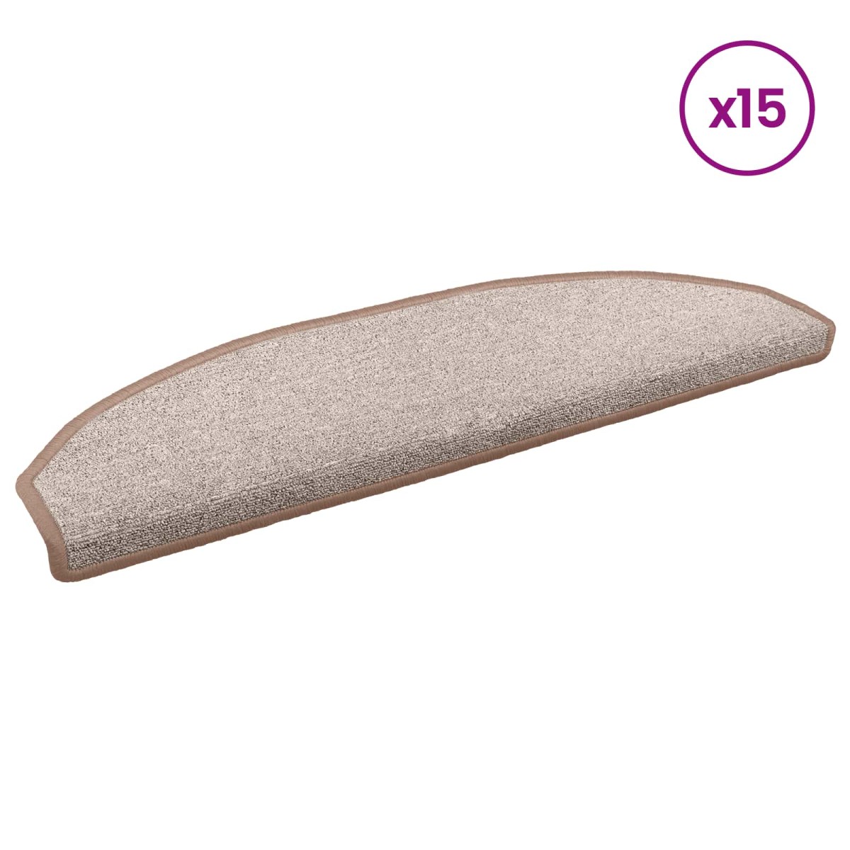 vidaXL Αυτοκόλλητα Ματ Σκαλοπατιών 15 τμχ. 80 x 24,5 x 3,5 εκ.