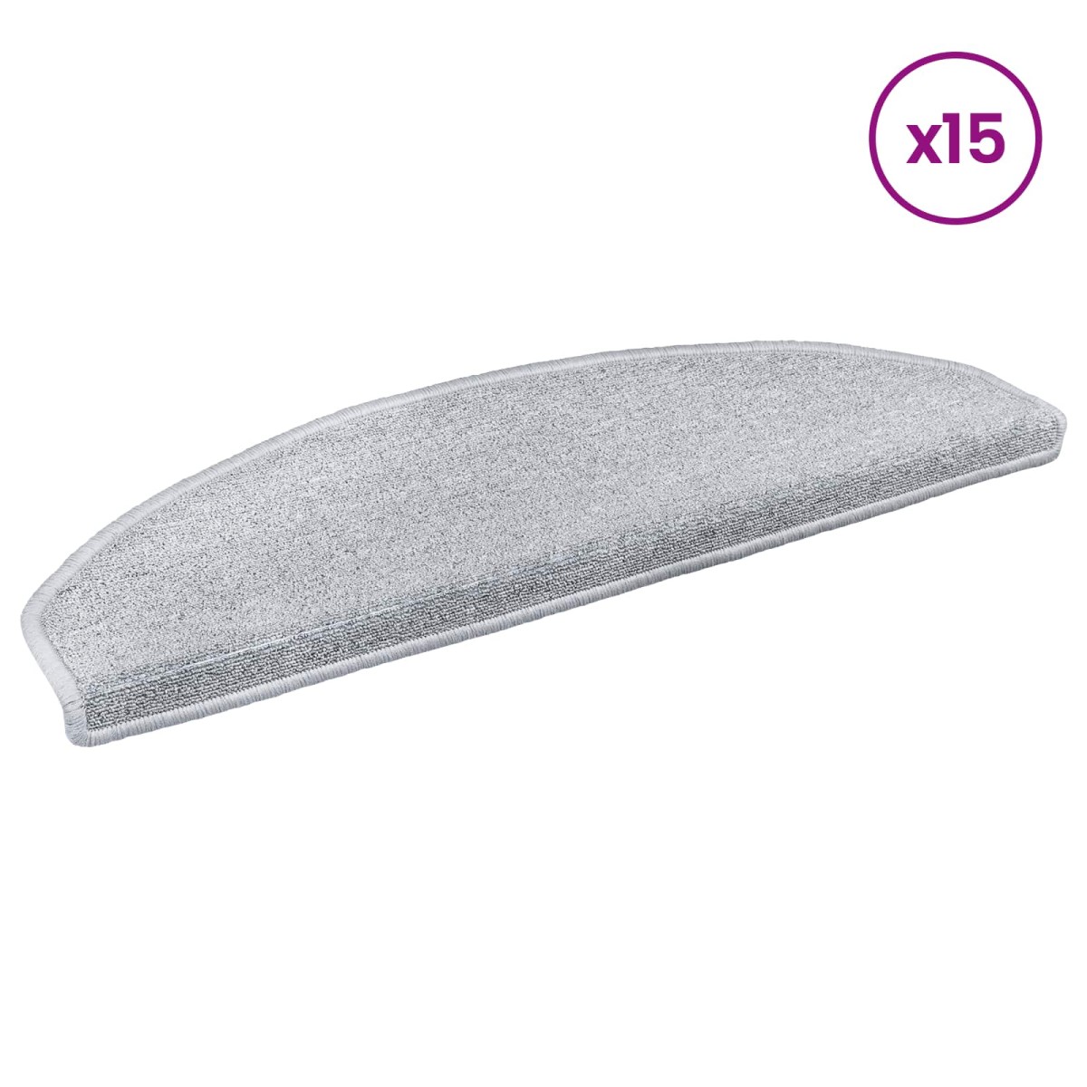 vidaXL Αυτοκόλλητα Ματ Σκαλοπατιών 15 τμχ. 80 x 24,5 x 3,5 εκ.