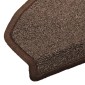 vidaXL Αυτοκόλλητα Ματ Σκαλοπατιών 15 τμχ. 80 x 24,5 x 3,5 εκ. Καφετί