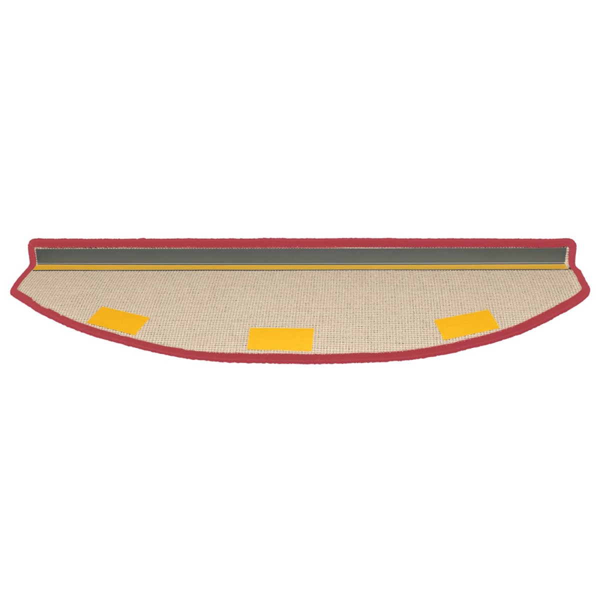 vidaXL Αυτοκόλλητα Ματ Σκαλοπατιών 15 τμχ. 80 x 24,5 x 3,5 εκ. Κόκκινο