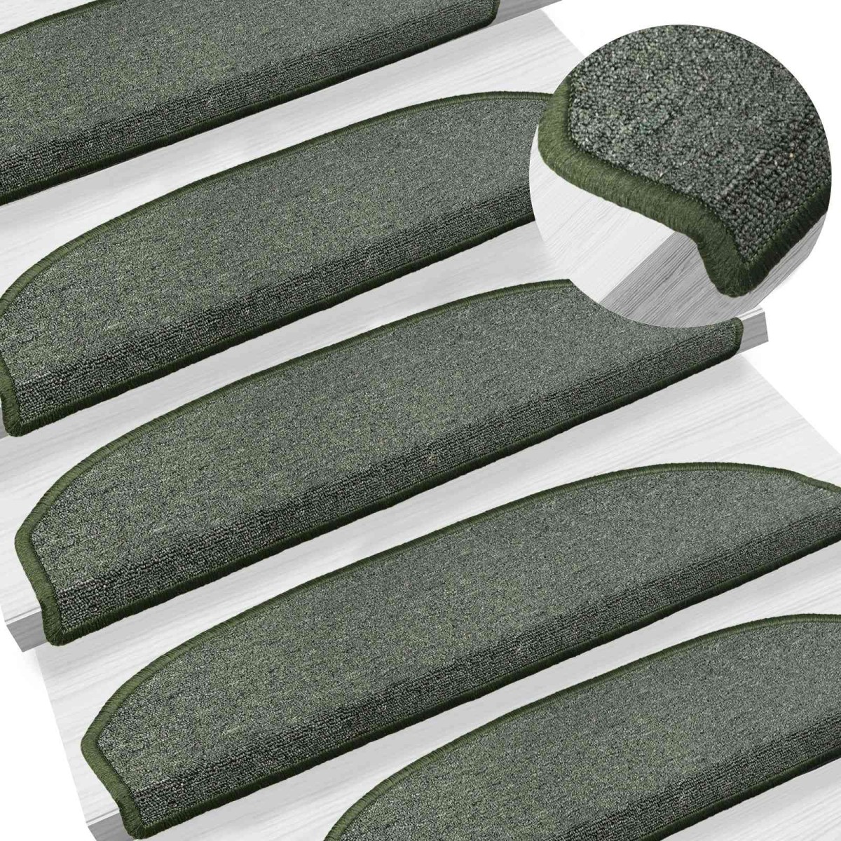vidaXL Αυτοκόλλητα Ματ Σκαλοπατιών 15 τμχ. 80 x 24,5 x 3,5 εκ.