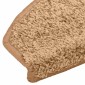 vidaXL Αυτοκόλλητα Ματ Σκαλοπατιών 15 τμχ. 80 x 24,5 x 3,5 εκ. Μπεζ