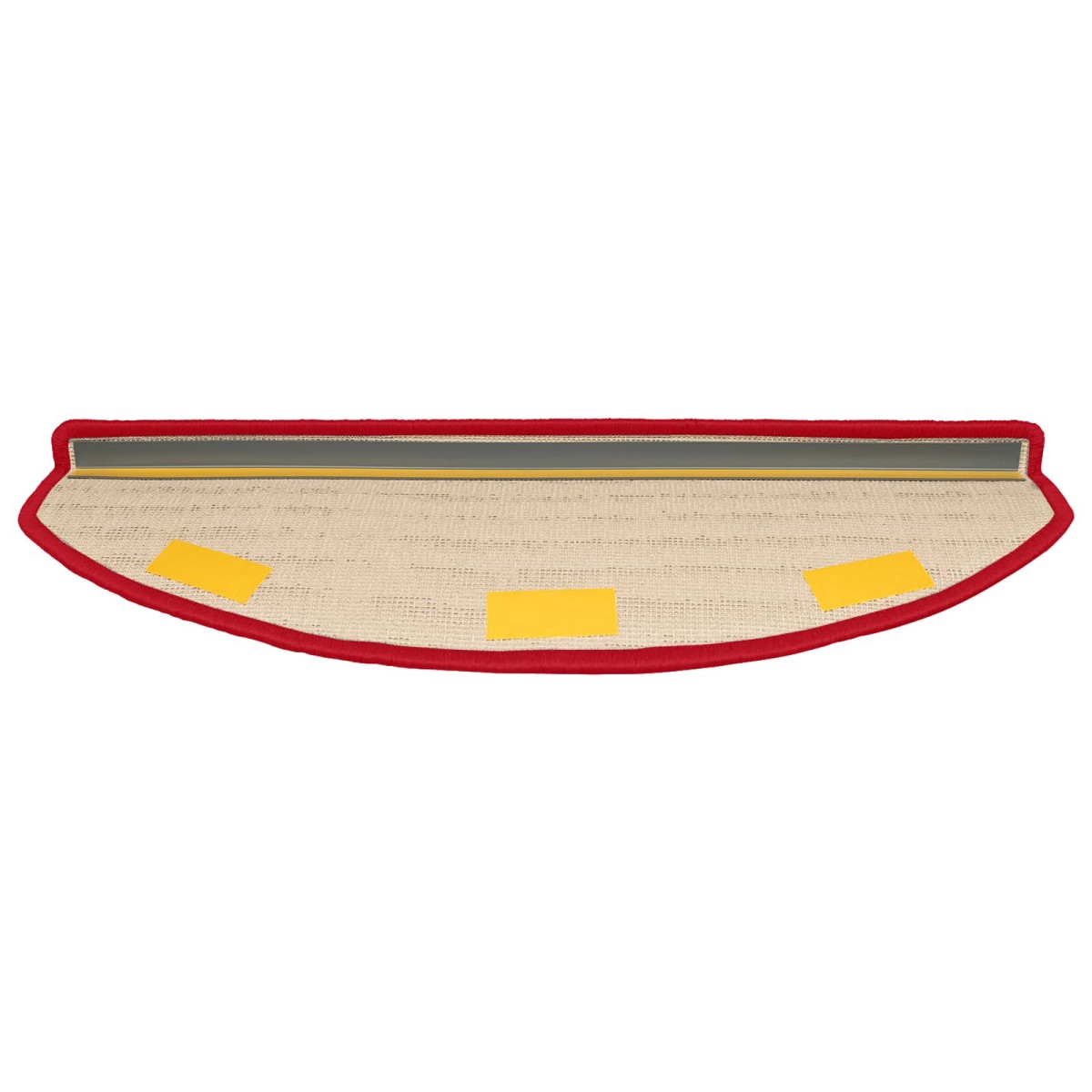 vidaXL Αυτοκόλλητα Ματ Σκαλοπατιών 15 τμχ. 80 x 24,5 x 3,5 εκ. Κόκκινο