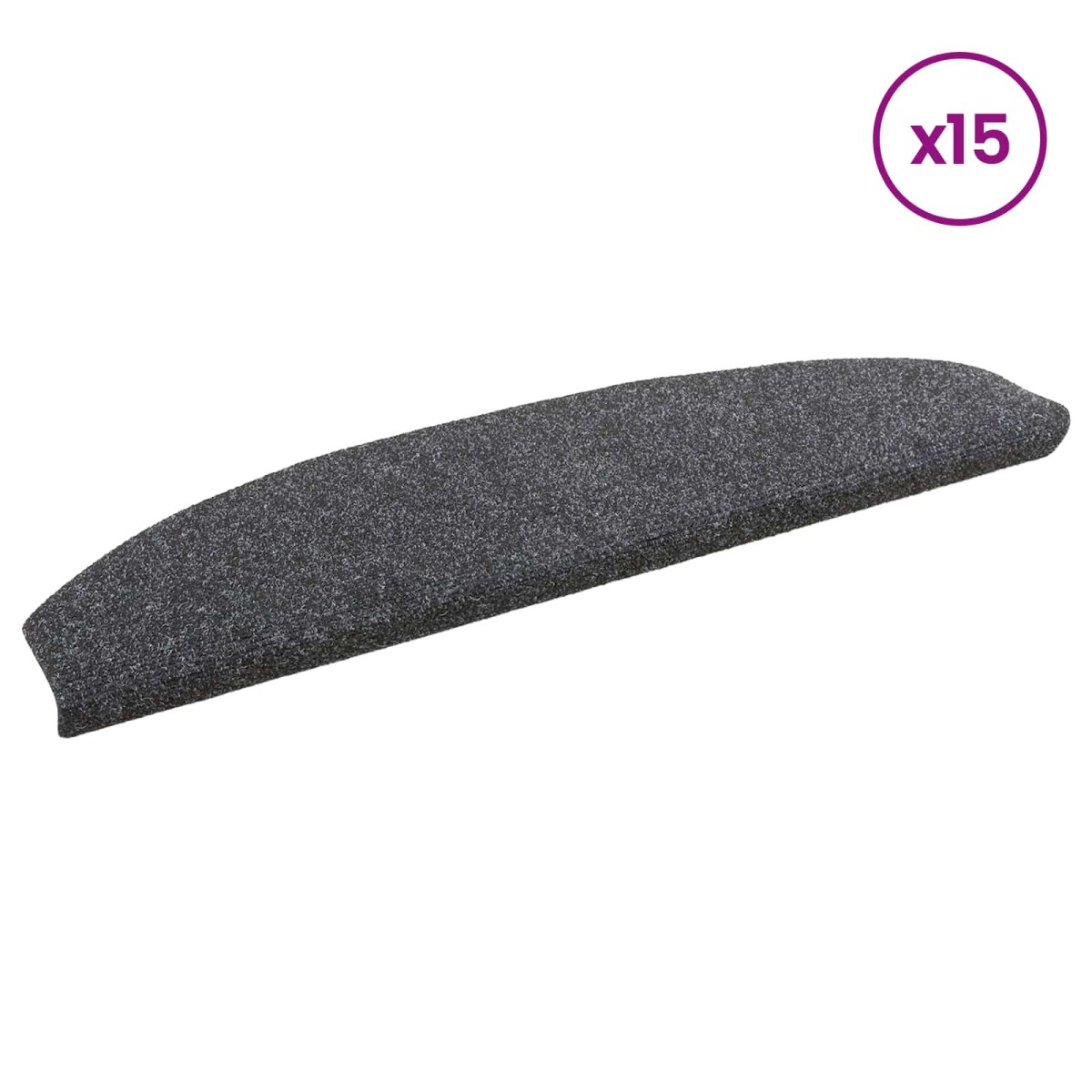 vidaXL Αυτοκόλλητα Ματ Σκαλοπατιών 15 τμχ. 80 x 24,5 x 3,5 εκ.