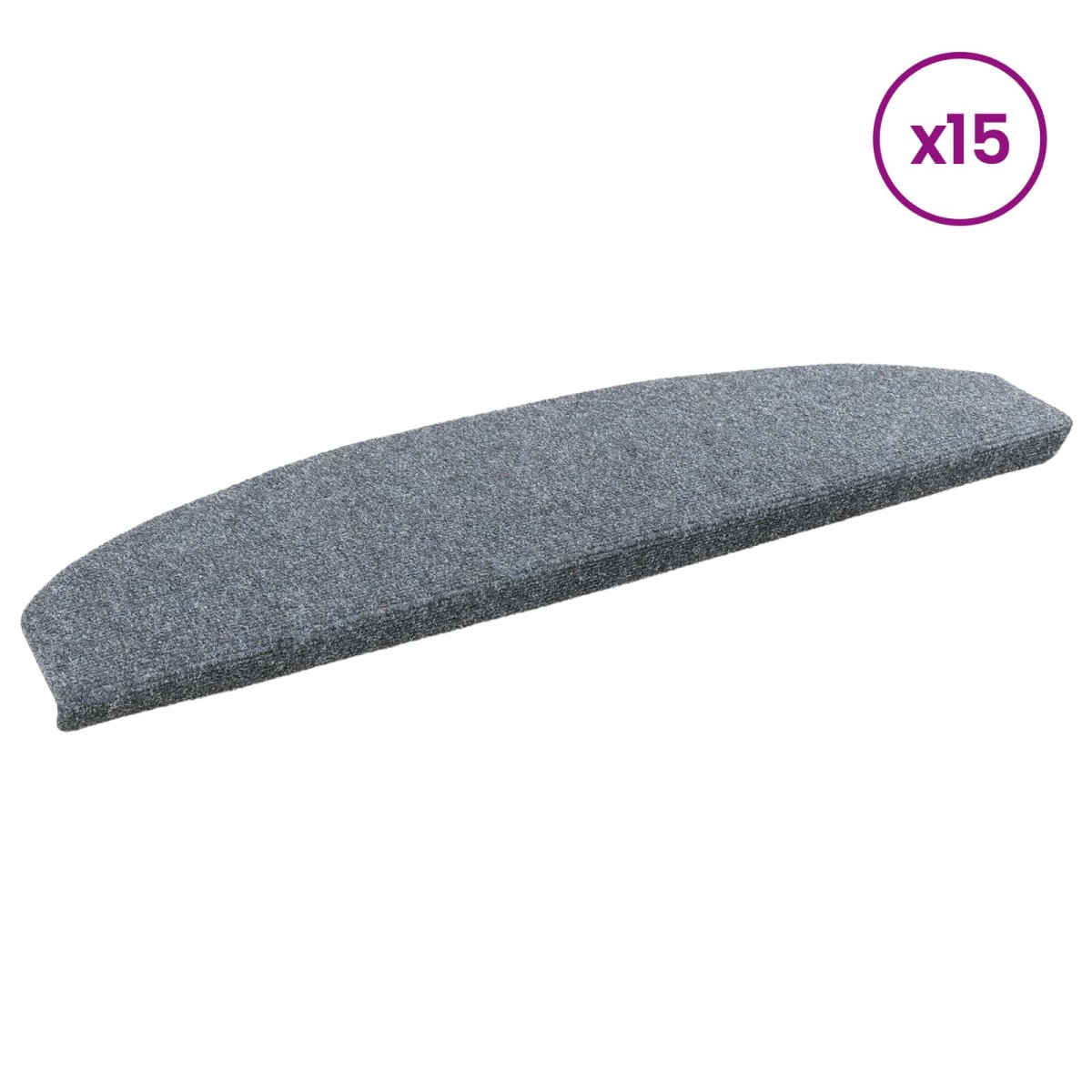 vidaXL Αυτοκόλλητα Ματ Σκαλοπατιών 15 τμχ. 80 x 24,5 x 3,5 εκ.