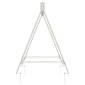 vidaXL Σκελετός Κούνιας Αντίκες Λευκό 113 x 121,5 x 168 εκ. Ατσάλι