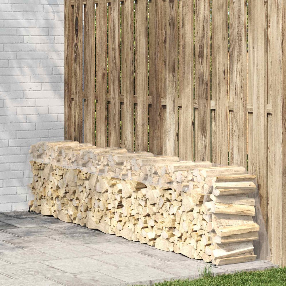 vidaXL Μουσαμάς 350 gsm Διαφανές 6 x 1,5 μ PVC