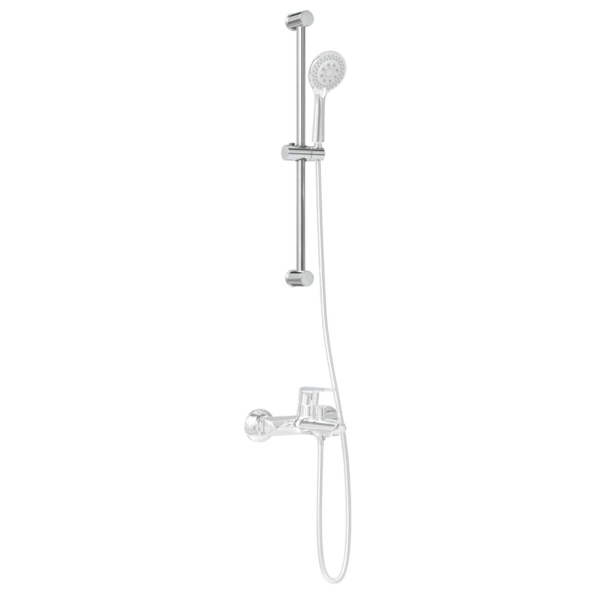 vidaXL Βάση Κεφαλής Ντους Χρωμέ 70 cm Ανοξείδωτο Ατσάλι