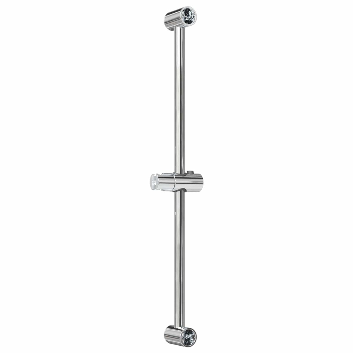 vidaXL Βάση Κεφαλής Ντους Χρωμέ 70 cm Ανοξείδωτο Ατσάλι