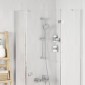 vidaXL Βάση Κεφαλής Ντους Χρωμέ 70 cm Ανοξείδωτο Ατσάλι