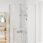 vidaXL Σετ Κεφαλής Ντους Χρωμέ 150 cm Ανοξείδωτο Ατσάλι