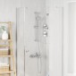vidaXL Σετ Συστήματος Ντουζιέρας Χρωμέ 70 cm Ανοξείδωτο Ατσάλι