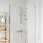 vidaXL Σετ Συστήματος Ντουζιέρας Χρωμέ 70 cm Ανοξείδωτο Ατσάλι