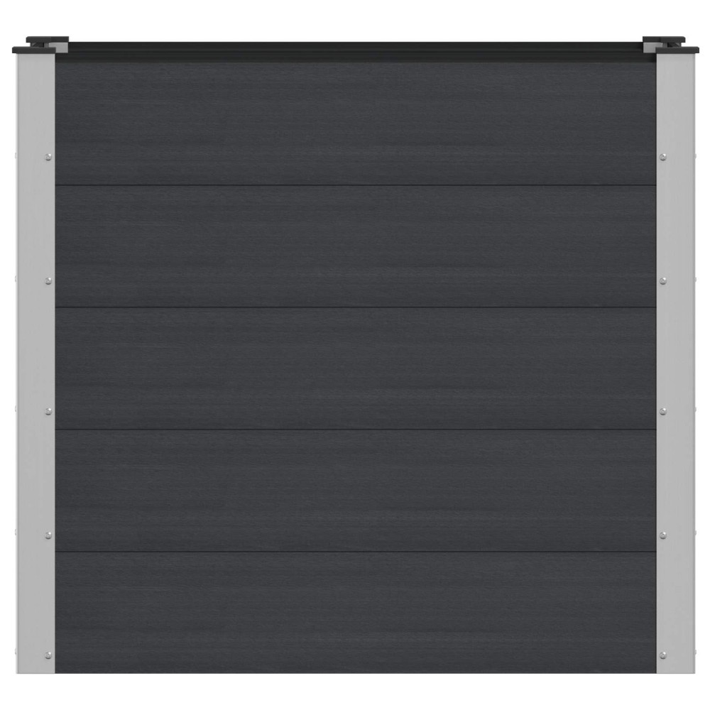 vidaXL Υπερυψωμένη Ζαρντινιέρα Μαύρο 100 x 50 x 91 cm