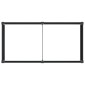 vidaXL Υπερυψωμένη Ζαρντινιέρα Μαύρο 100 x 50 x 91 cm