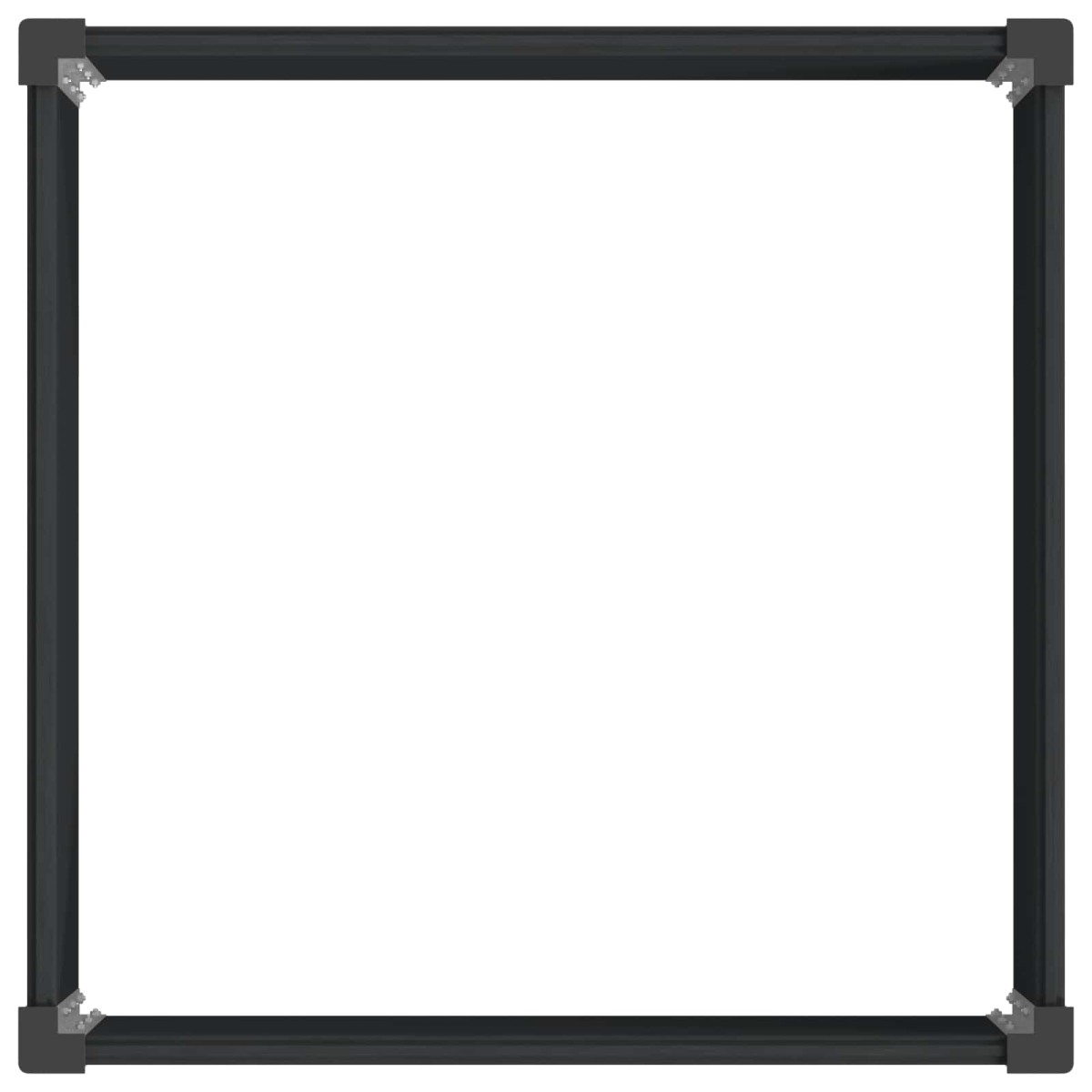 vidaXL Υπερυψωμένη Ζαρντινιέρα Μαύρο 100 x 100 x 54 cm