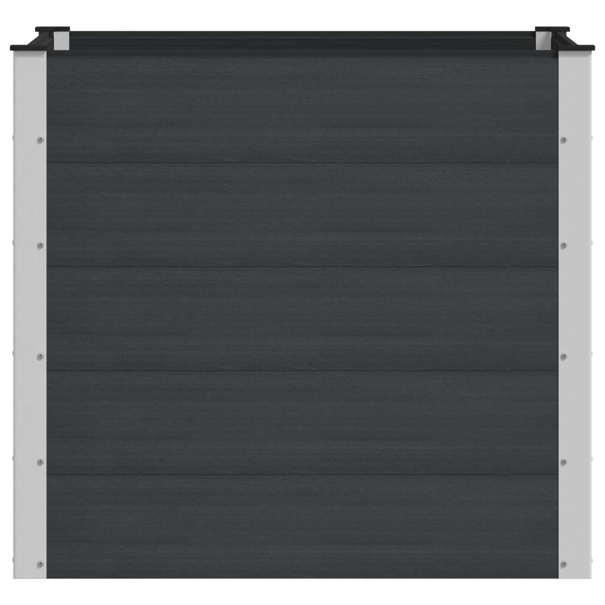 vidaXL Υπερυψωμένη Ζαρντινιέρα Μαύρο 100 x 100 x 91 cm