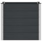 vidaXL Υπερυψωμένη Ζαρντινιέρα Μαύρο 100 x 100 x 91 cm