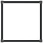 vidaXL Υπερυψωμένη Ζαρντινιέρα Μαύρο 100 x 100 x 91 cm