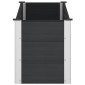 vidaXL Υπερυψωμένη Ζαρντινιέρα Μαύρο 150 x 50 x 54 cm