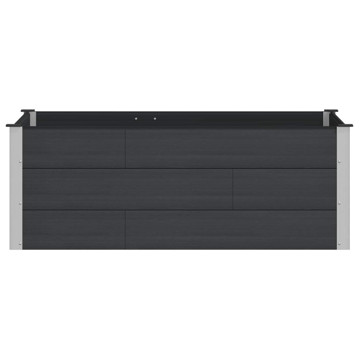 vidaXL Υπερυψωμένη Ζαρντινιέρα Μαύρο 150 x 100 x 54 cm