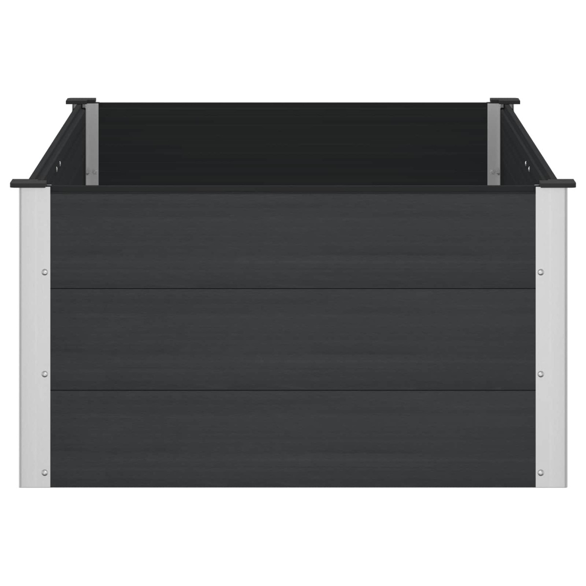 vidaXL Υπερυψωμένη Ζαρντινιέρα Μαύρο 150 x 100 x 54 cm