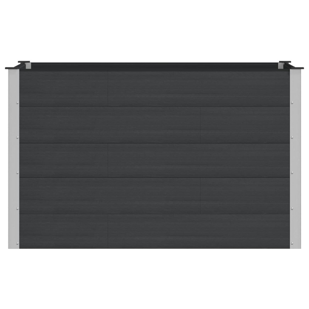 vidaXL Υπερυψωμένη Ζαρντινιέρα Μαύρο 150 x 100 x 91 cm