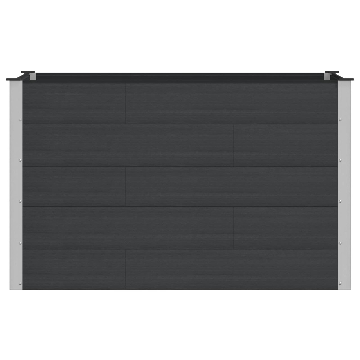 vidaXL Υπερυψωμένη Ζαρντινιέρα Μαύρο 150 x 100 x 91 cm