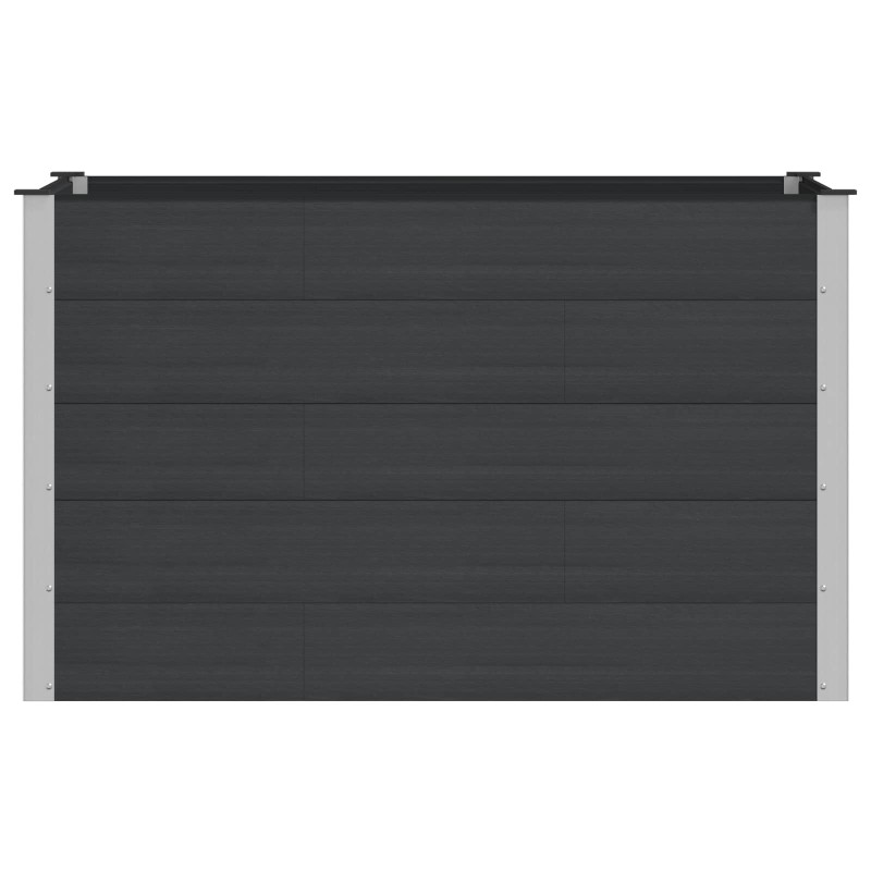 vidaXL Υπερυψωμένη Ζαρντινιέρα Μαύρο 150 x 100 x 91 cm