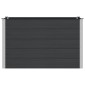 vidaXL Υπερυψωμένη Ζαρντινιέρα Μαύρο 150 x 100 x 91 cm