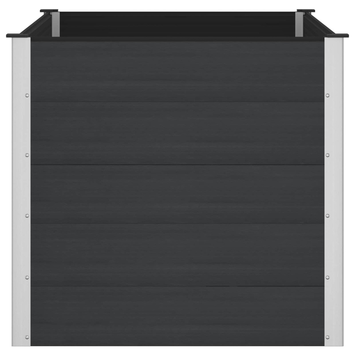 vidaXL Υπερυψωμένη Ζαρντινιέρα Μαύρο 150 x 100 x 91 cm