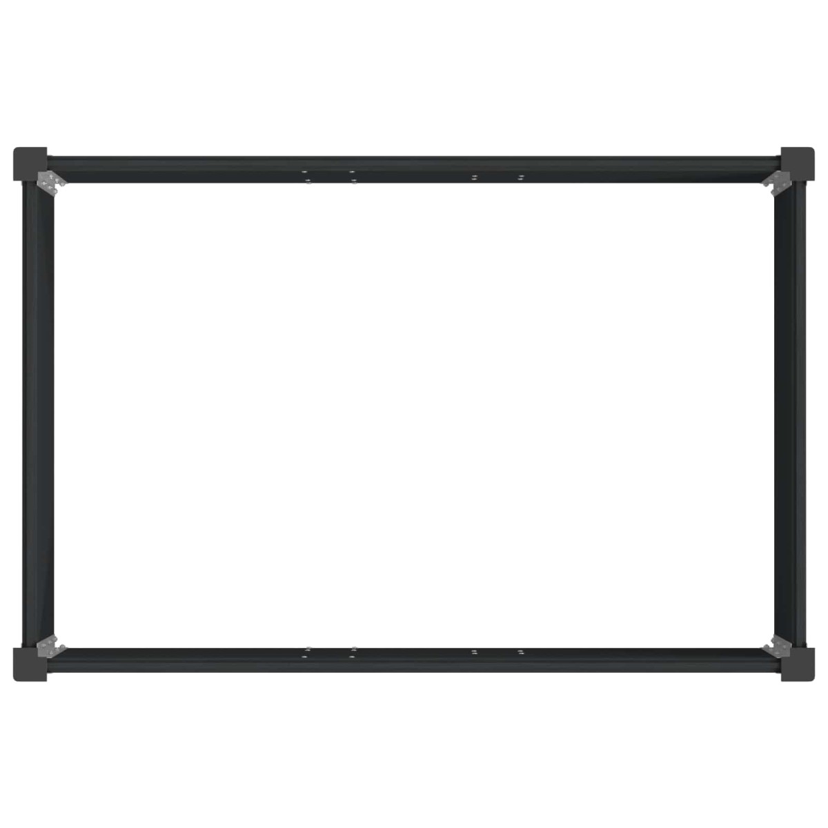 vidaXL Υπερυψωμένη Ζαρντινιέρα Μαύρο 150 x 100 x 91 cm