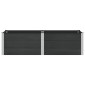 vidaXL Υπερυψωμένη Ζαρντινιέρα Μαύρο 200 x 100 x 54 cm