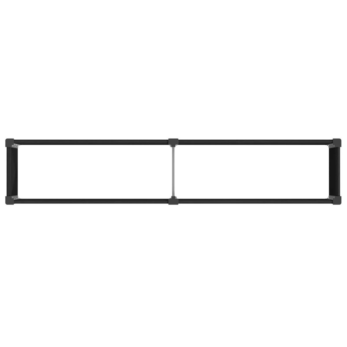 vidaXL Υπερυψωμένη Ζαρντινιέρα Μαύρο 250 x 50 x 91 εκ