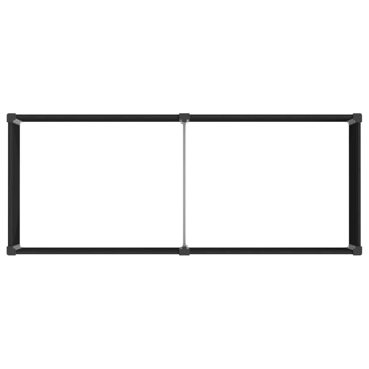 vidaXL Υπερυψωμένη Ζαρντινιέρα Μαύρο 250 x 100 x 54 cm