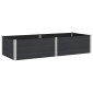 vidaXL Υπερυψωμένη Ζαρντινιέρα Μαύρο 250 x 100 x 54 cm