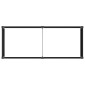 vidaXL Υπερυψωμένη Ζαρντινιέρα Μαύρο 250 x 100 x 91 cm
