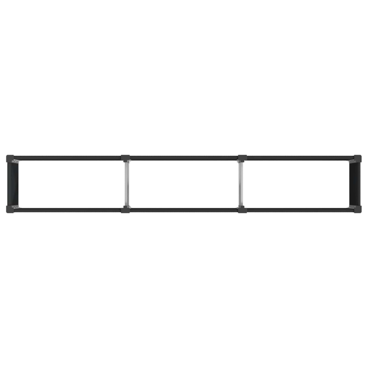 vidaXL Υπερυψωμένη Ζαρντινιέρα Μαύρο 300 x 50 x 54 cm