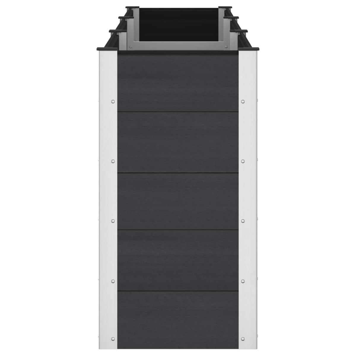 vidaXL Υπερυψωμένη Ζαρντινιέρα Μαύρο 300 x 50 x 91 cm