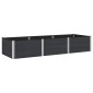 vidaXL Υπερυψωμένη Ζαρντινιέρα Μαύρο 300 x 100 x 54 cm