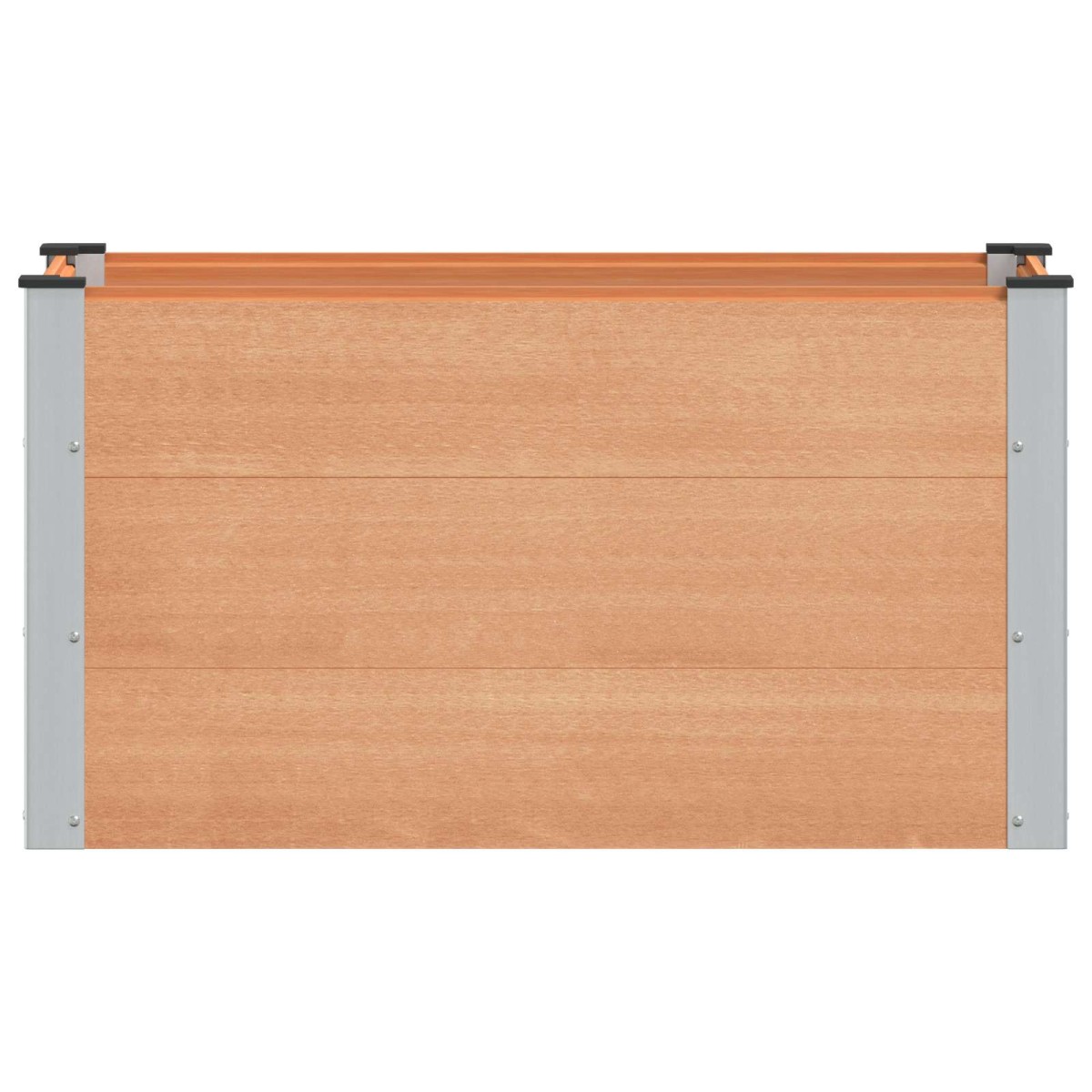 vidaXL Υπερυψωμένη Ζαρντινιέρα Καφέ 100 x 50 x 54 cm WPC και Αλουμίνιο