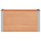 vidaXL Υπερυψωμένη Ζαρντινιέρα Καφέ 100 x 50 x 54 cm WPC και Αλουμίνιο
