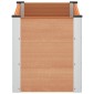 vidaXL Υπερυψωμένη Ζαρντινιέρα Καφέ 100 x 50 x 54 cm WPC και Αλουμίνιο
