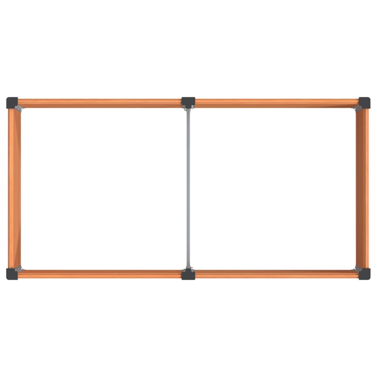 vidaXL Υπερυψωμένη Ζαρντινιέρα Καφέ 100 x 50 x 54 cm WPC και Αλουμίνιο