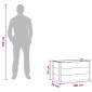 vidaXL Υπερυψωμένη Ζαρντινιέρα Καφέ 100 x 50 x 54 cm WPC και Αλουμίνιο