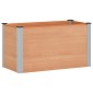 vidaXL Υπερυψωμένη Ζαρντινιέρα Καφέ 100 x 50 x 54 cm WPC και Αλουμίνιο