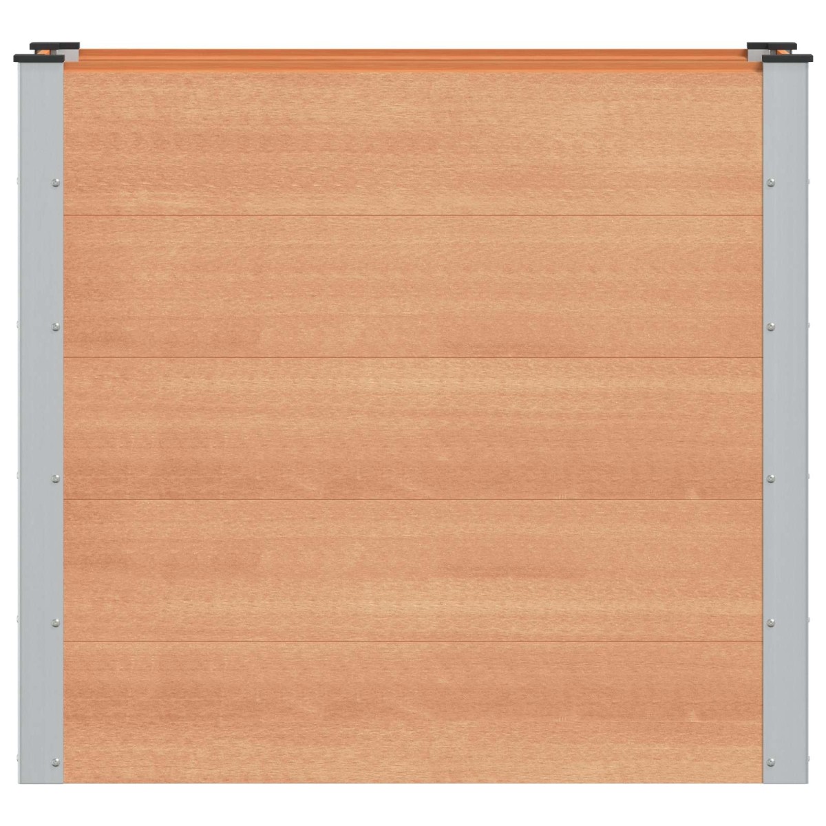 vidaXL Υπερυψωμένη Ζαρντινιέρα Καφέ 100 x 50 x 91 cm WPC και Αλουμίνιο